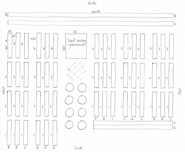 Making a garden map.