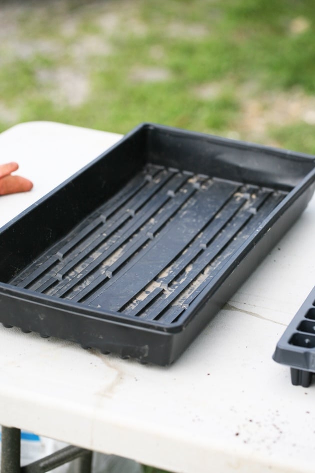 Seed starting leak-proof tray. 