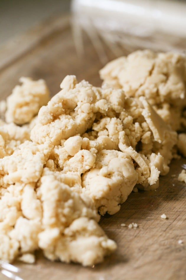 Really easy almond butter cookies. You can keep this dough refrigerated for a few days if you like.