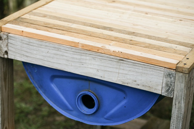 DIY top bar hive from a barrel. A step by step picture tutorial on how we made our top bar bee hive. It is a fairly easy project and very inexpensive. Can be completed in just a few hours. 