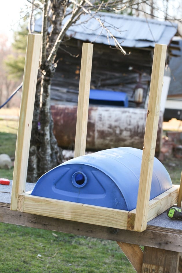 DIY top bar hive from a barrel. A step by step picture tutorial on how we made our top bar bee hive. It is a fairly easy project and very inexpensive. Can be completed in just a few hours. 