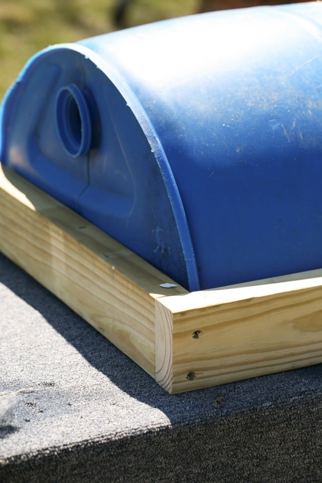 DIY top bar hive from a barrel. A step by step picture tutorial on how we made our top bar bee hive. It is a fairly easy project and very inexpensive. Can be completed in just a few hours. 