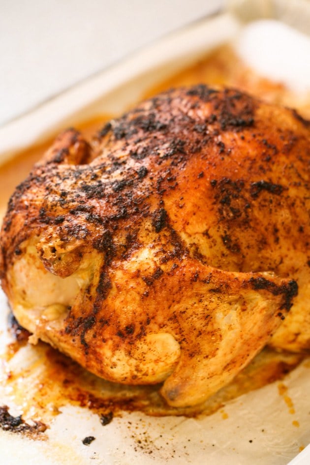 Super Easy Roasted Chicken in Salt