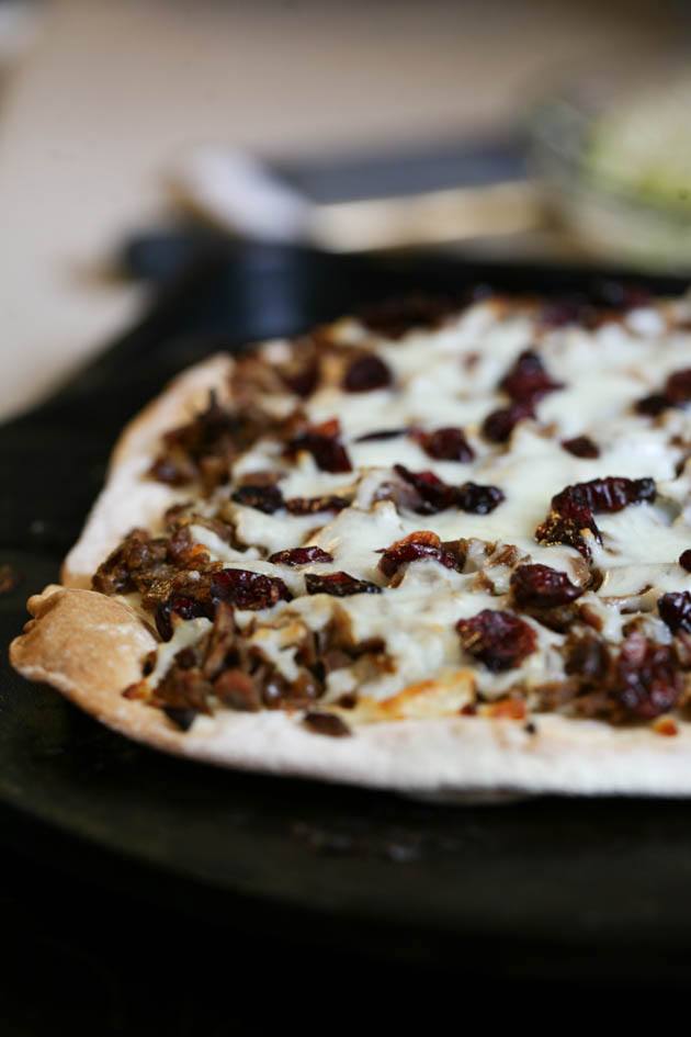 Best Homemade Pizza Dough Recipe With Meat, Cheese, Cranberries, and ...