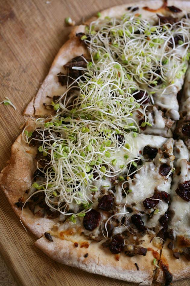 Best Homemade Pizza Dough Recipe With Meat, Cheese, Cranberries, and ...