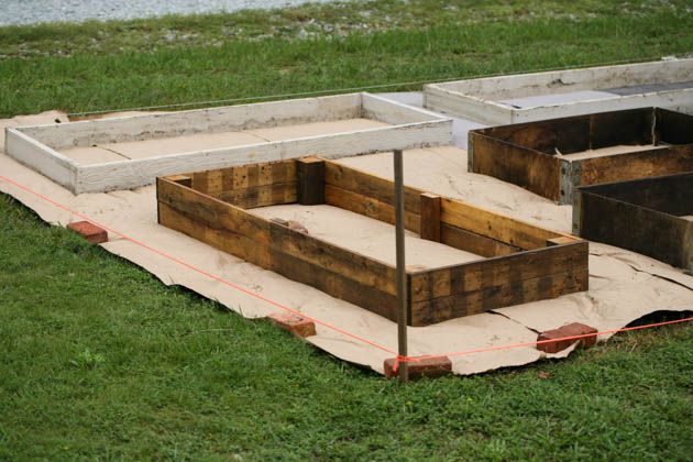 Building another raised bed for the garden.