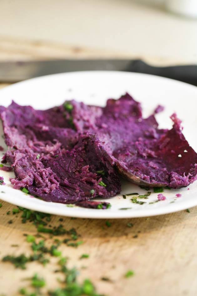 purple sweet potato peel.