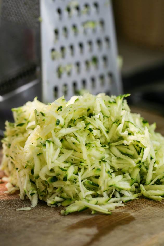 grated zucchini