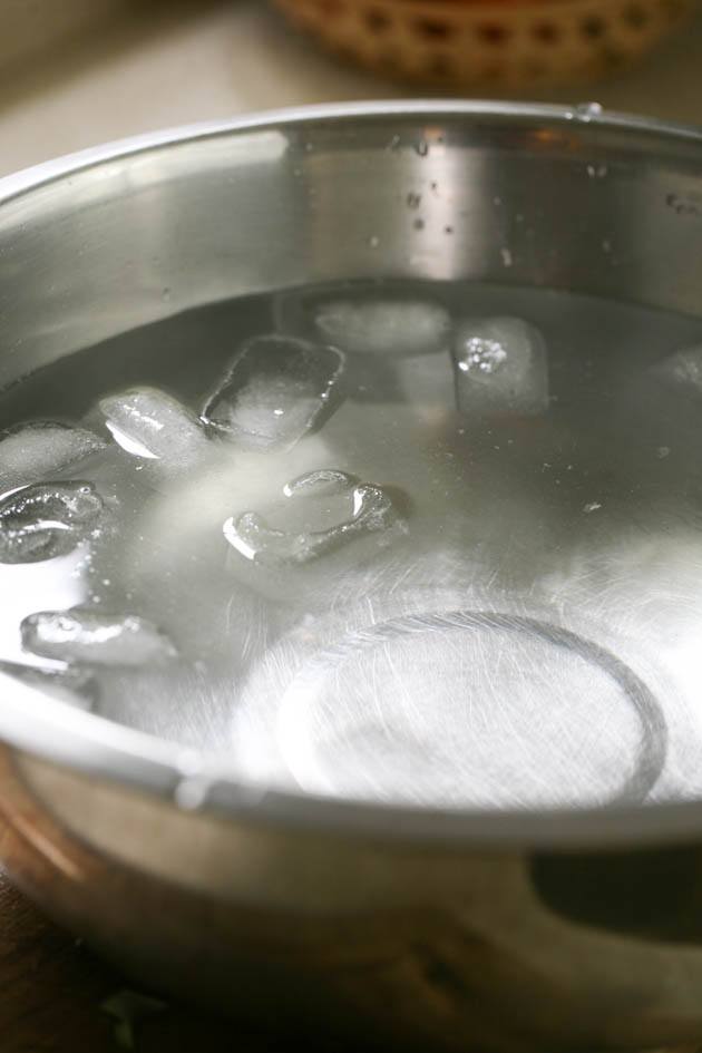 Ice water bath