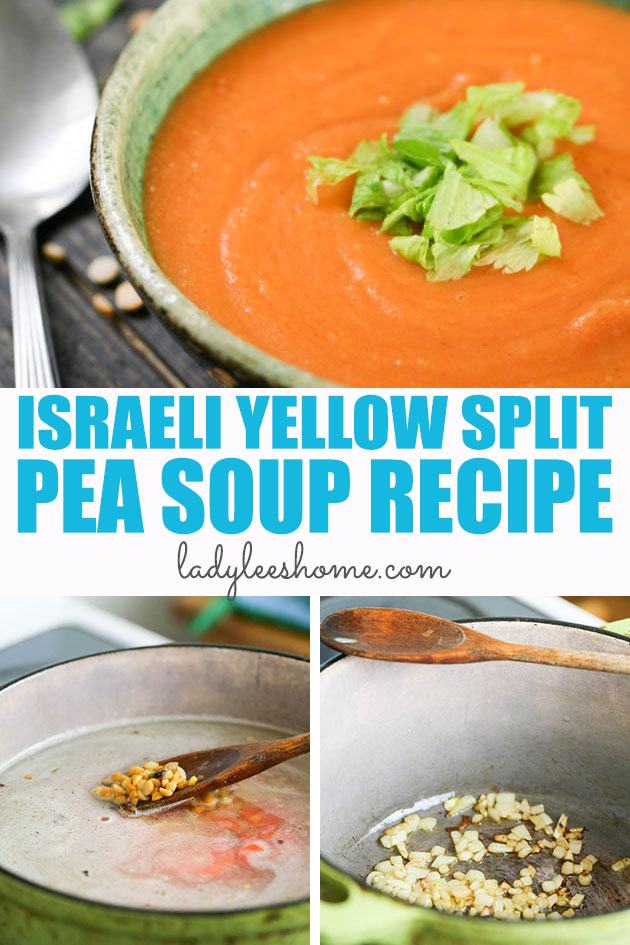 Yellow split pea soup is delicious, filling, and very healthy. This is a simple recipe for an Israeli yellow split pea soup (no meat in it). 
#splitpea #yellowsplitpeas #yellowsplitpeasoup #splitpeasoup