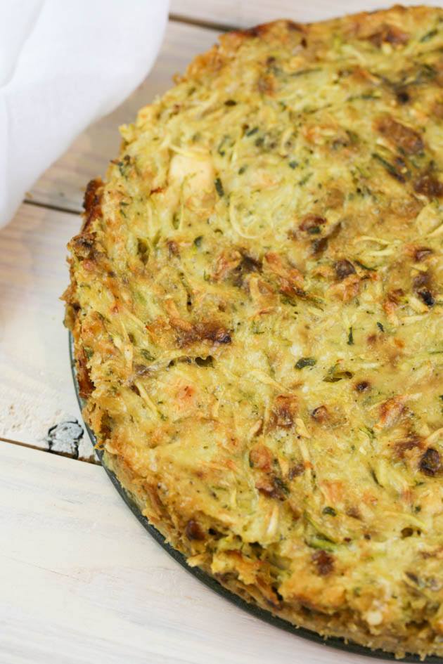 Mediterranean zucchini casserole ready. 