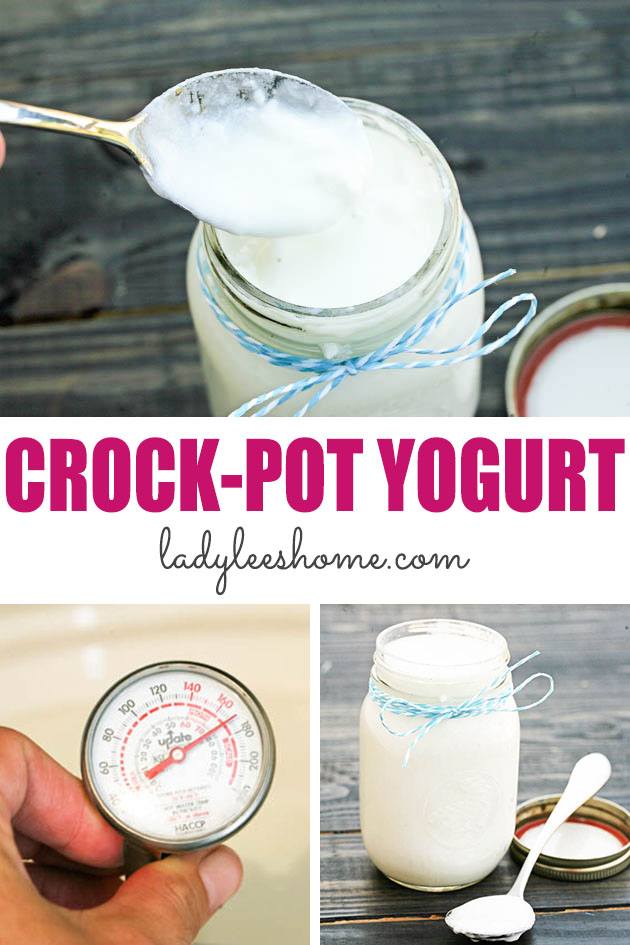 This homemade crock-pot yogurt recipe is easy and fun. It will save you a lot of money and it's fun to be able to make your yogurt just the way you like it. 
#slowcookeryogurt #homemadeyogurt #crockpotyogurt #howtomakeyogurt