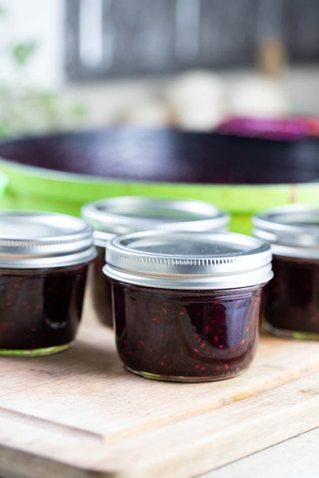 Canning mixed berry jam