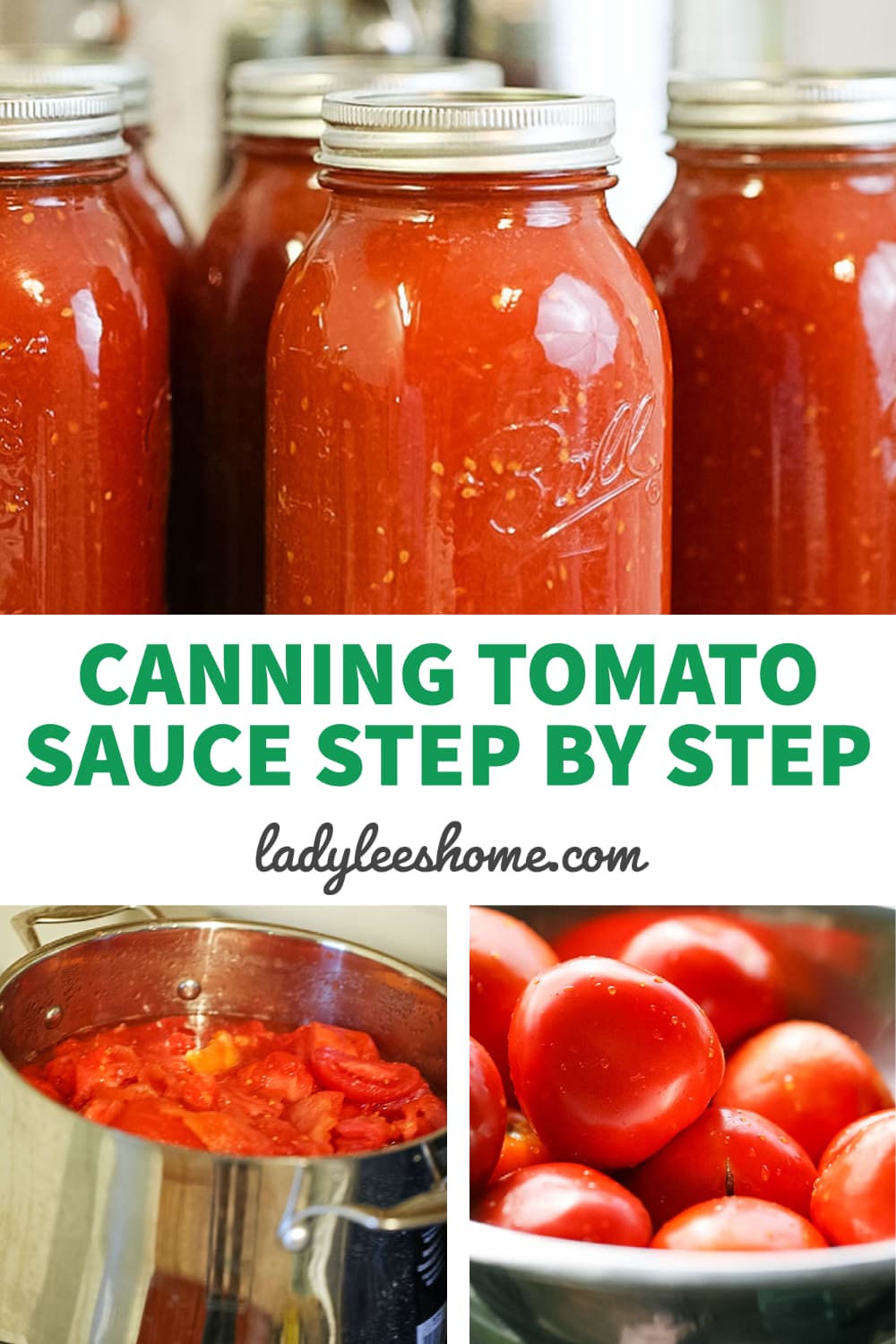 Canning Tomato Sauce Step by Step Lady Lee's Home