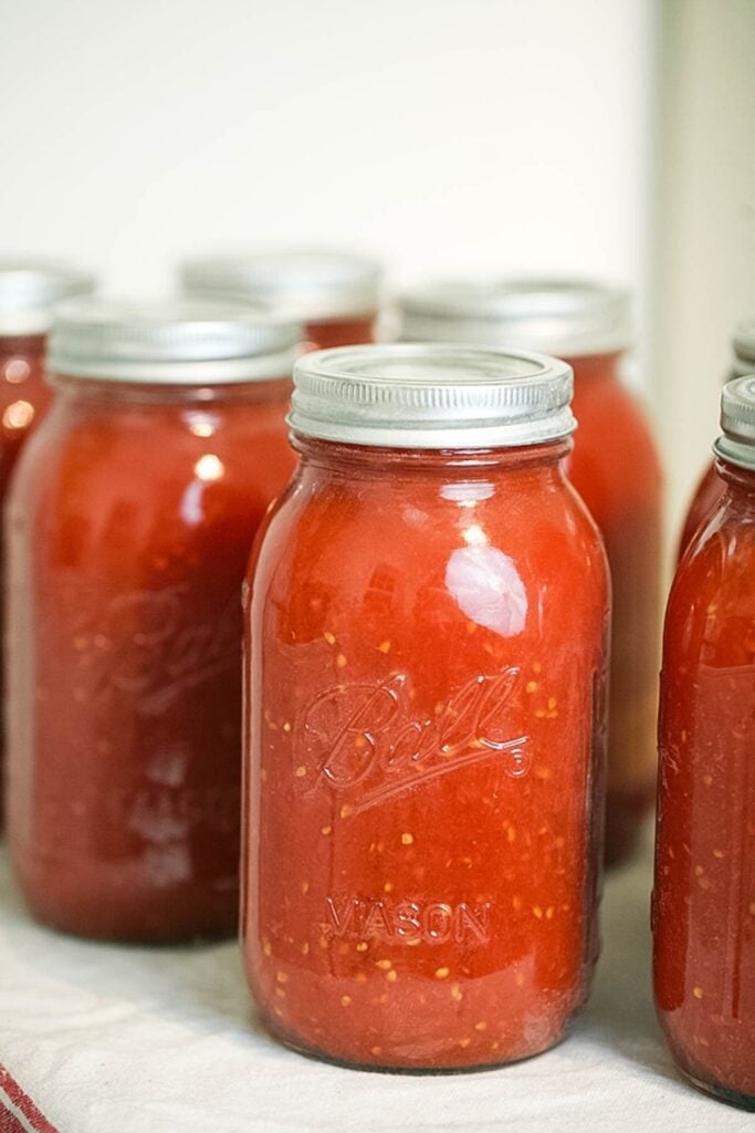 Canning Tomato Sauce Step by Step - Lady Lee's Home