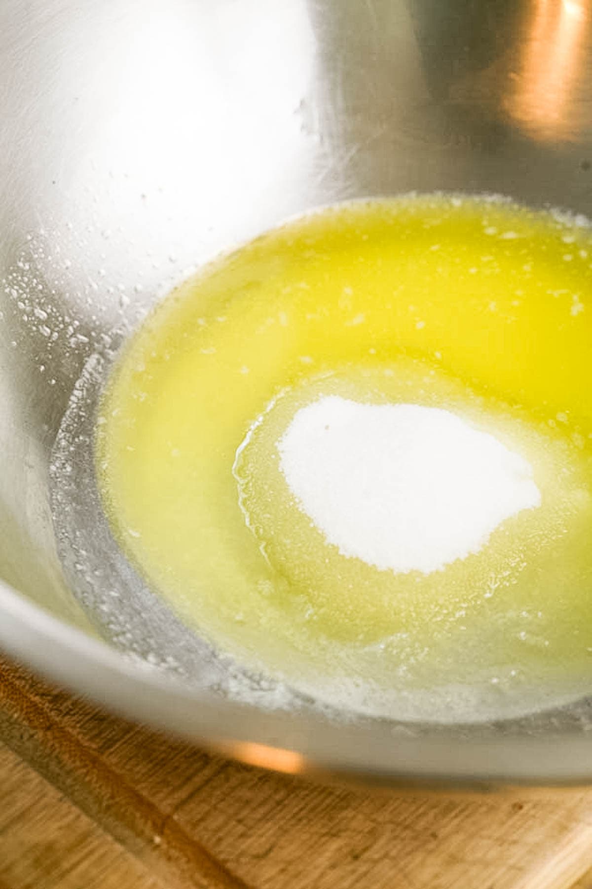 mixing sugar and butter