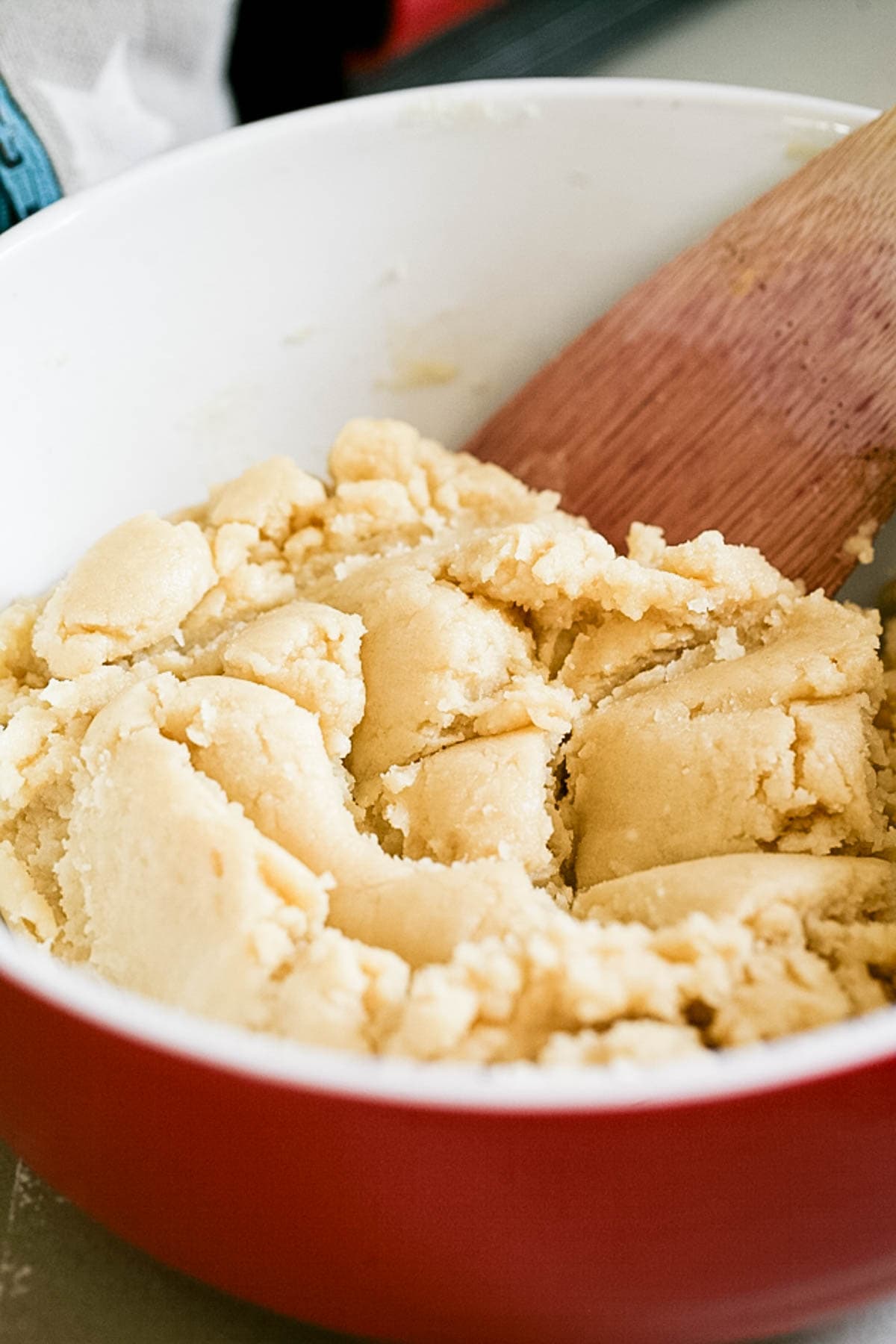 creating the mulberry cookie dough