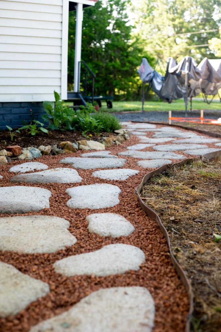 DIY Concrete Pavers – An Affordable Walkway!