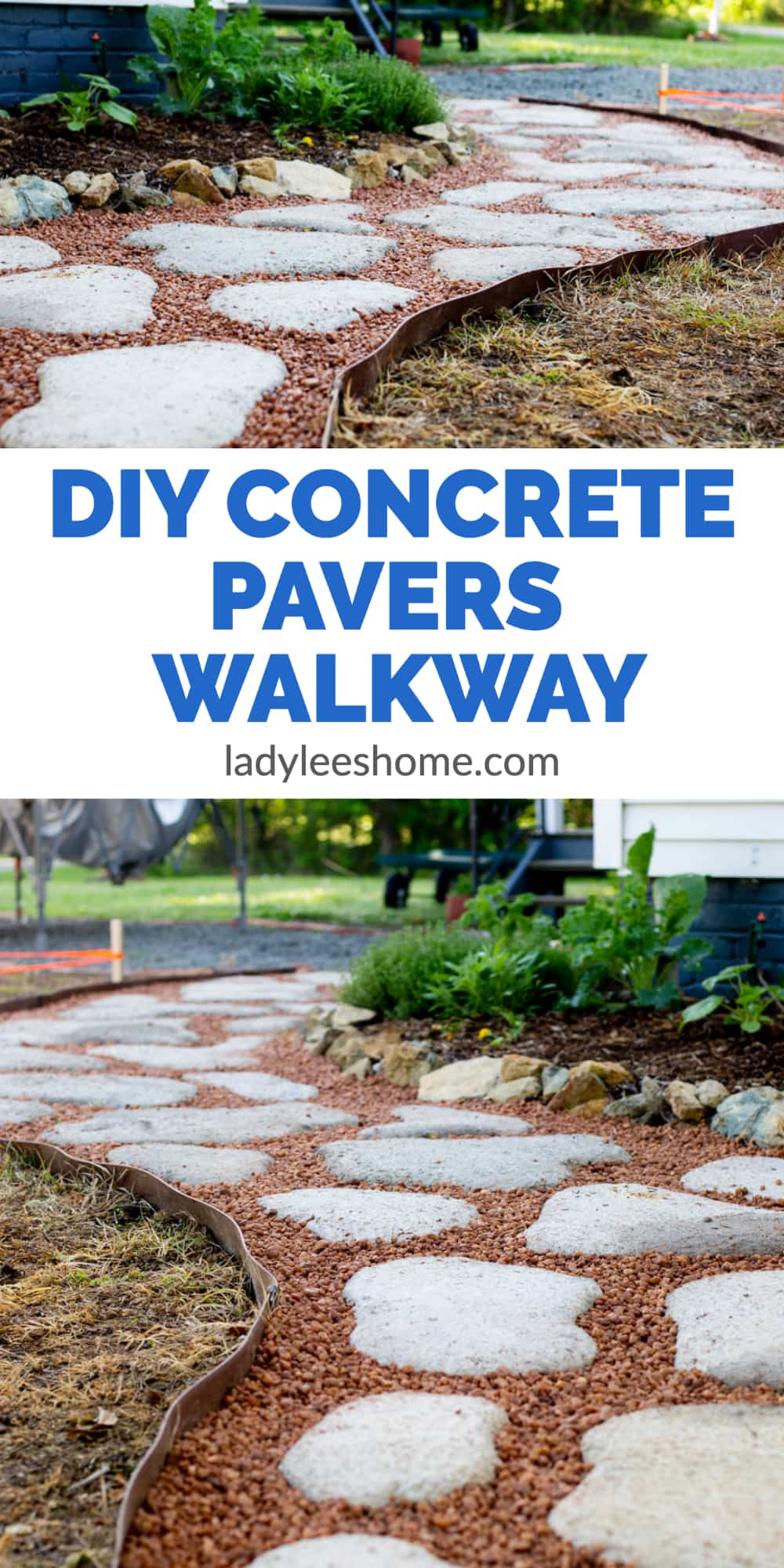 DIY Concrete Pavers An Affordable Walkway! Lady Lee's Home