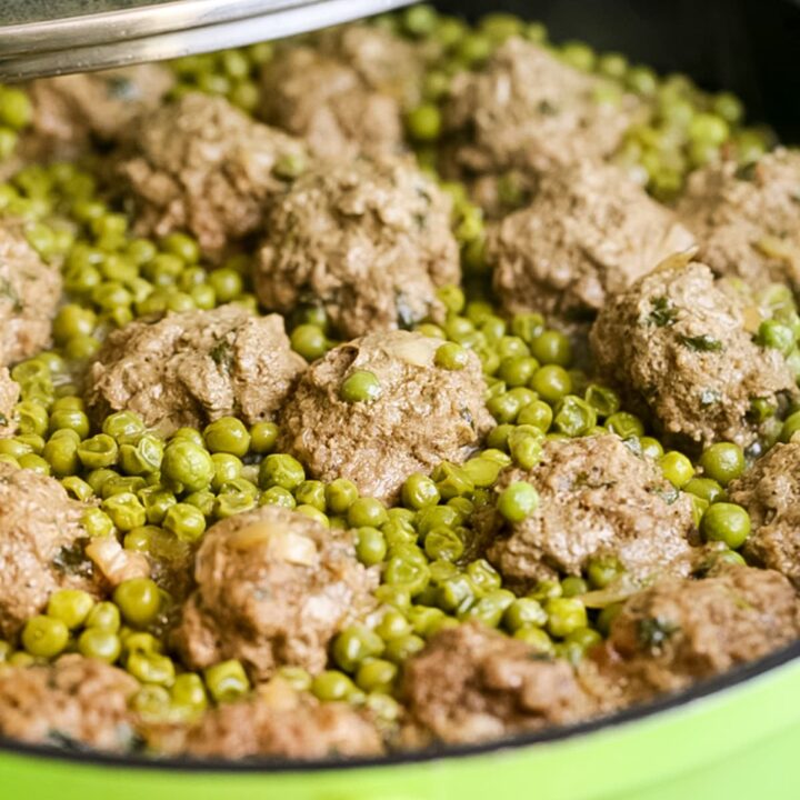 Israeli Meatballs With peas