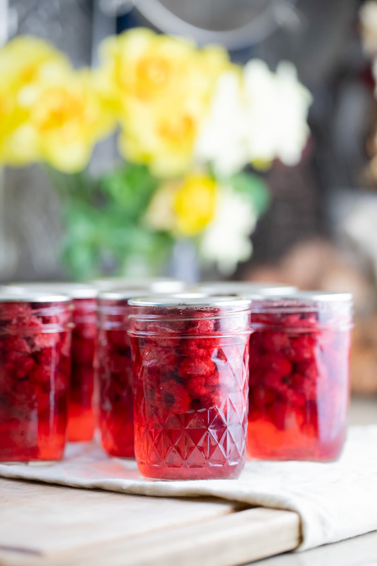canning raspberries at home