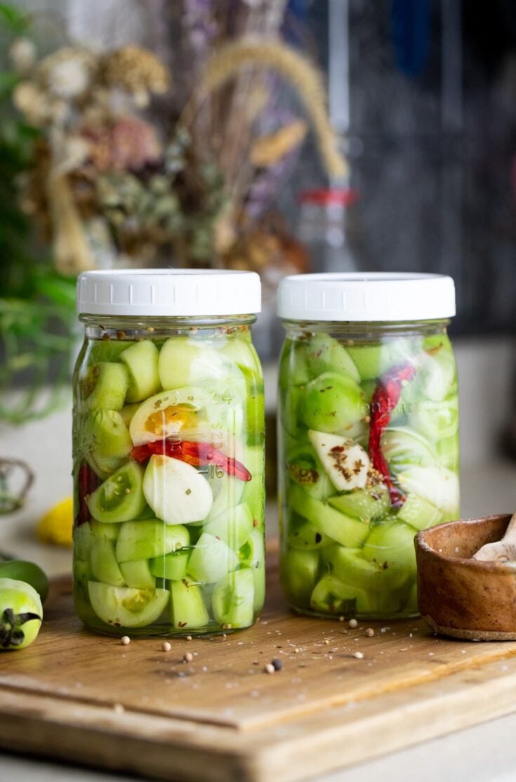 Fermented Green Tomatoes - Nourished Kitchen