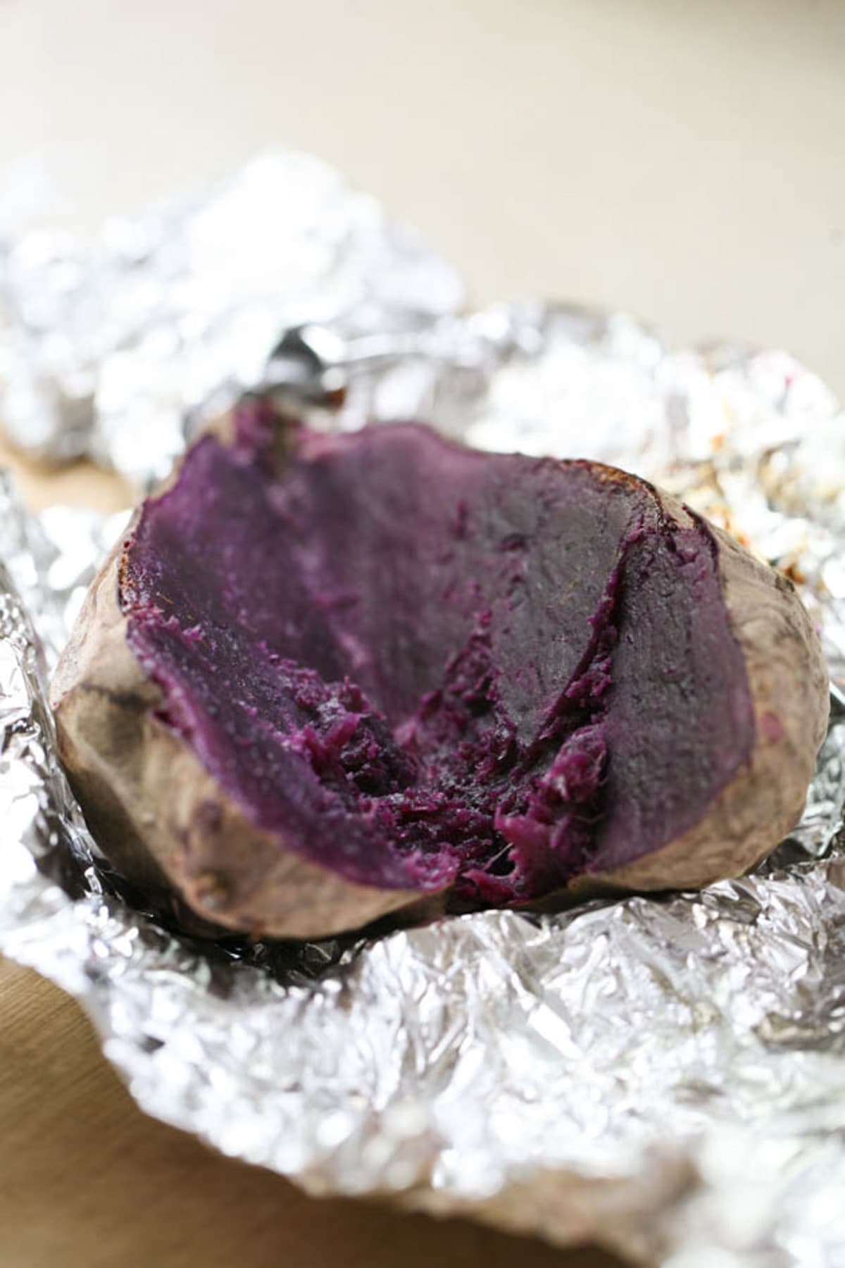 purple sweet potato baked