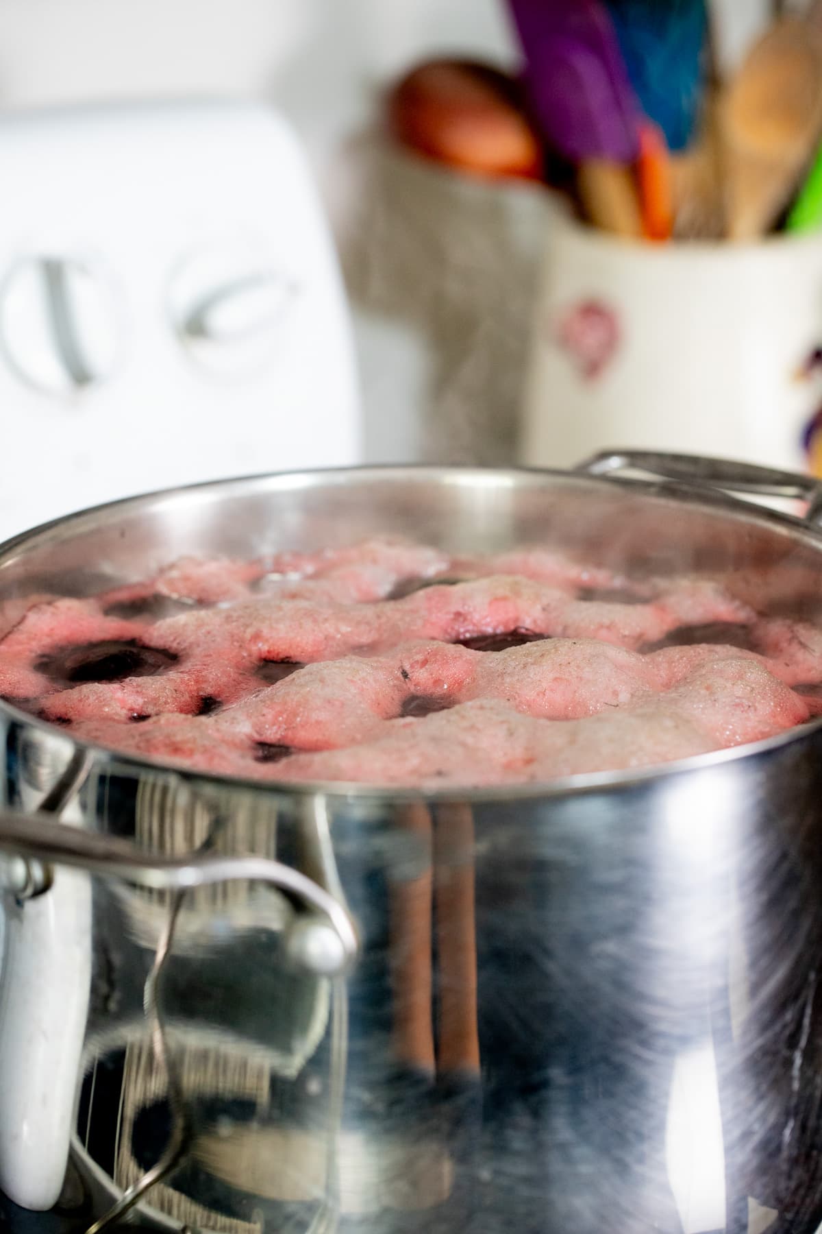 boiling the beets