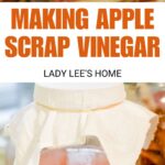 making apple scrap vinegar pinterest image