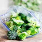 packing frozen broccoli