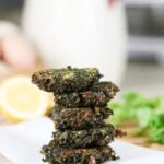 fried spinach patties