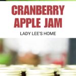 cranberry apple jam recipe pin