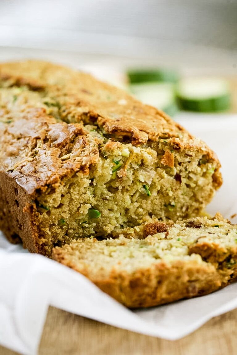 sliced zucchini bread